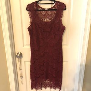 Free People Burgundy Summer Dress
